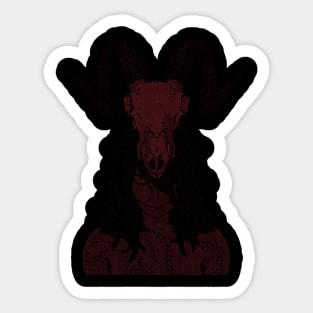 ASCii Savage Girl (Red) Sticker